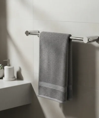 Toallero Barral de mano Net Bronce Cromado