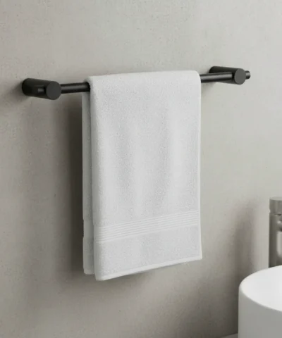 Toallero Barral Net Negro Mate