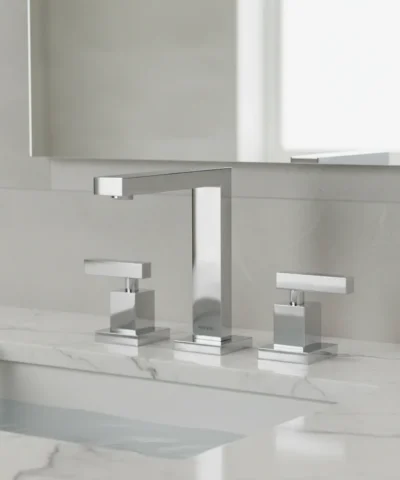 Griferia Lavatorio Bicomando Castilla Bronce Cromado