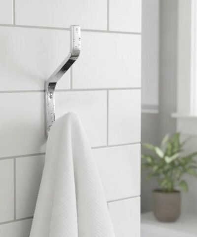 Percha doble Nordic Cromo