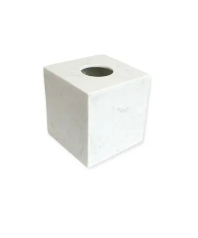 Portatissue Cubo Marmol Carrara