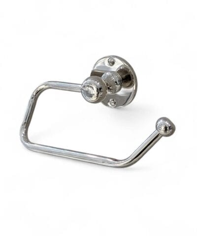 Porta Rollo Papel Higiénico Bronce Cromado Línea Eduardian