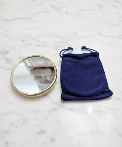 Espejo de Mano, Cartera, Maquillaje, Portatil Dorado