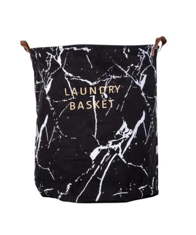 Cesto Laundry Ropa Sucia Negro Diseño Moderno 45 x 40