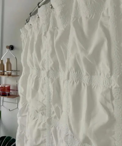 Cortina Baño Hotel Alina Natural Doble Capa Extra Soft 1,80