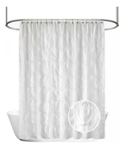 Cortina Baño Hotel Alina Blanca Doble Capa Extra Soft 1,80