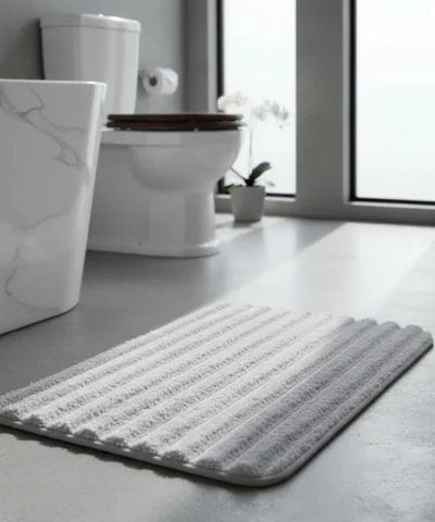 Alfombra Salida Ducha Extra Suave 60 x 40 cm Diseño Moderno