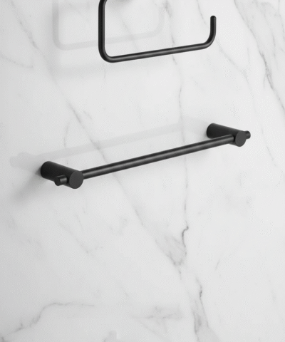 Set Kit Accesorios Baño 3 Piezas Bronce Net Negro Mate