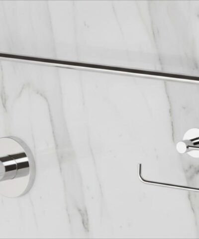 Set Kit Accesorios Baño 3 Piezas Bronce Basic Cromo Brillo